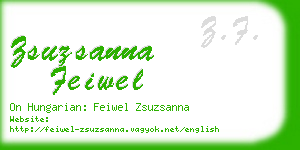 zsuzsanna feiwel business card